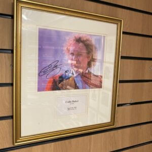 FRAMED SIGNED PHOTOGRAPH COLIN BAKER (DR WHO)