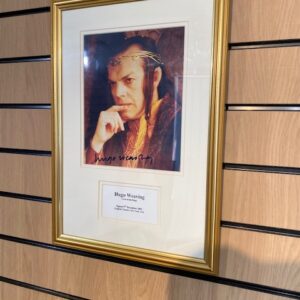 FRAMED SIGNED PHOTOGRAPH HUGO WEAVING (C29)
