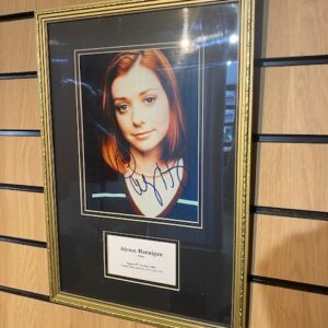 FRAMED SIGNED PHOTOGRAPH ALYSON HANNIGAN