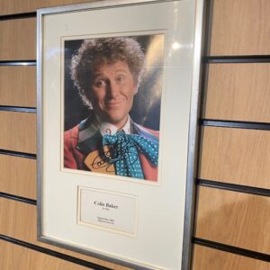 FRAMED SIGNED PHOTOGRAPH COLIN BAKER DR WHO FAME