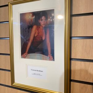 FRAMED SIGNED PHOTOGRAPH VICTORIA BECKHAM
