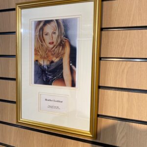 FRAMED SIGNED PHOTOGRAPH HEATHER LOCKLEAR (C31)