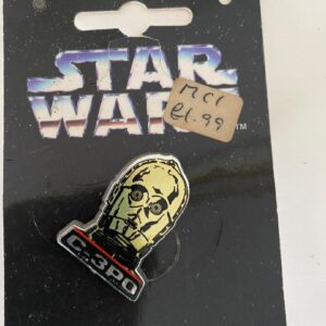 STAR WARS C-3PO PIN BADGE ON CARD (C14)