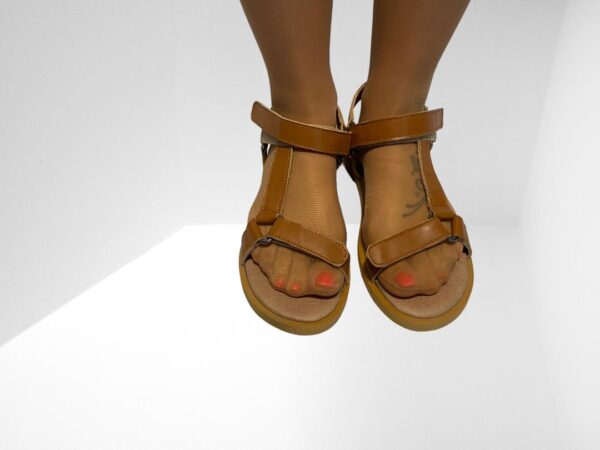 IRIS & INK LILOU LEATHER SANDALS