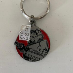 STAR WARS PEWTER STORMTROOPER KEY RING (C14)