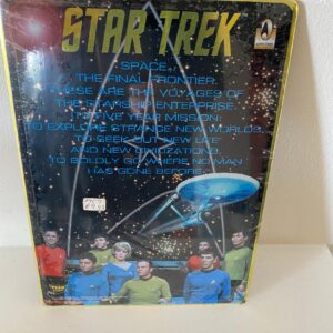 STAR TREK SMALL DISPLAY PLAQUE WITH ORIGINAL QUOTE (C24)