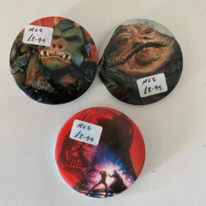 STAR WARS 3 PIN BADGES (C14)