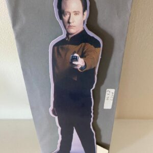 STAR TREK NEXT GENERATION SMALL CARD ENVELOPE SIZE DATA OUTLINE (C19)