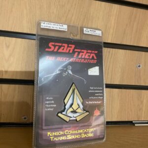 STAR TREK NEXT GENERATION KLINGON COMMUNICATOR TALKING SOUND SEALED BADGE (C15) (C24) (C50) (C32)