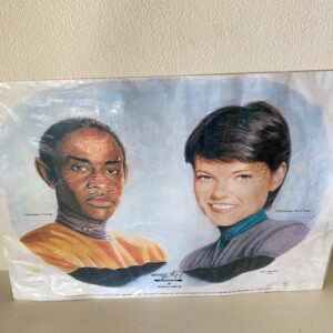 STAR TREK LIMITED EDITION TUVOK AND DAX PRINT (C24)