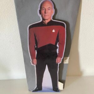 STAR TREK NEXT GENERATION SMALL CARD ENVELOPE SIZE PICARD OUTLINE (C19)
