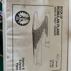STAR TREK ROMULAN PLANS "BIRD OF PREY" CRUISER (C26)