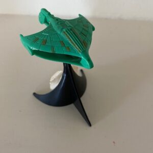 STAR TREK SMALL PLASTIC KLINGON BIRD OF PREY ON PLASTIC STAND (C18) (C20) (C24)