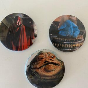 STAR WARS 3 VARIOUS PIN BADGES (C16)