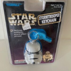 STAR WARS TIGER ELECTRONICS SEALED CARD STORMTROOPER KEYCHAIN WITH SOUND EFFECT PHRASE (BATTERY MAYBE FLAT) (C14) (C40)