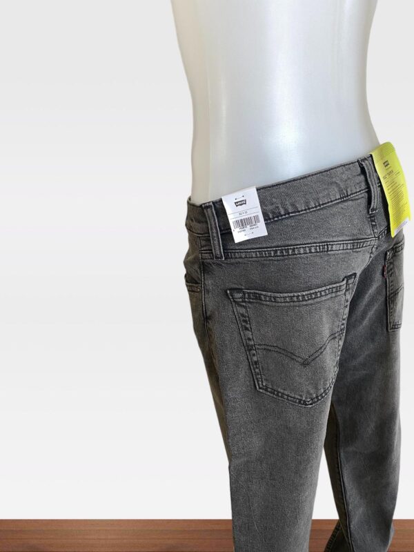 MENS LEVIS 502 WASHED BLACK TAPERED LEG STRETCH JEANS (32W 32L) (C51) - Image 3