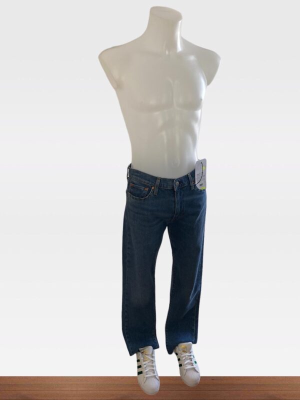LEVIS MEN 512 BLUE STRETCH SLIM TAPERED JEANS (31W 32L) (C3) (C51)