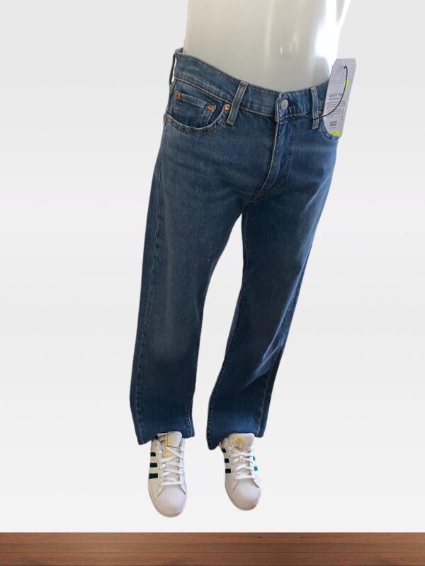 LEVIS MEN 512 BLUE STRETCH SLIM TAPERED JEANS (31W 32L) (C3) (C51) - Image 2