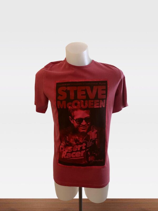 BARBOUR MENS CREW NECK  STEVE MCQUEEN COLLECTION T SHIRT CHILLI RED
