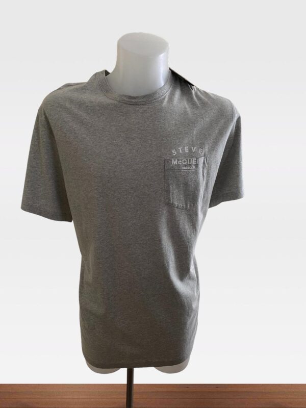BARBOUR STEVE McQUEEN LTD COLLECTION GREY CREW NECK SIZE XXL