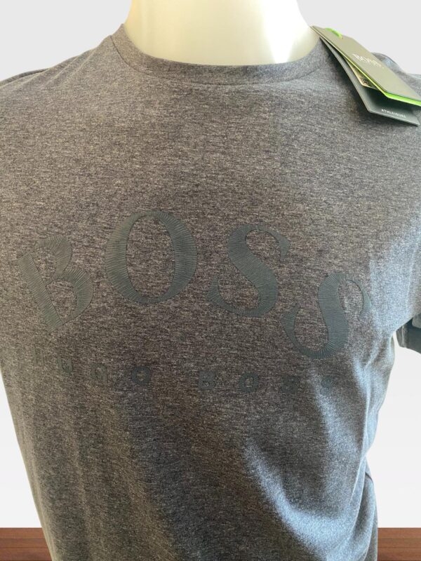 BOSS MENS CREW NECK T SHIRT NAVY - Image 2