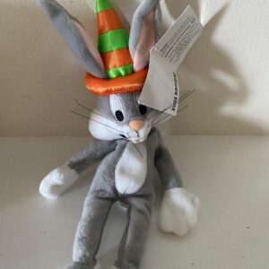 WARNER BROS BUGS BUNNY BEAN BAG WITH TAG STILL ON.