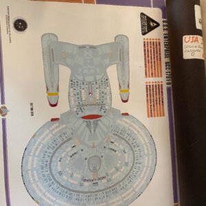 STAR TREK COLOUR PRINTS OF ENTERPRISE D (C40)