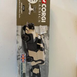 CORGI CLASSICS BRITISH ARMY LANDROVER & TWO WHEEL TRAILER (BOX NOT MINT) (C16) (C32)