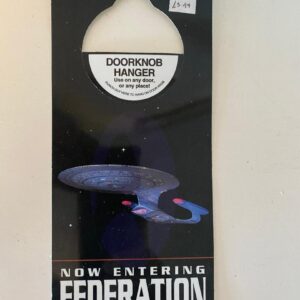 STAR TREK DOORKNOB DOOR HANGER FEDERATION TERRITORY (C41)