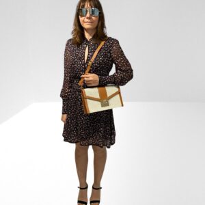 L K BENNETT MYRA TAN CREAM CROSSBODY BAG (BB26)