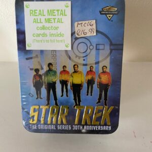 STAR TREK SEALED TIN OF 6 METAL COLLECTORS CARDS (C17)