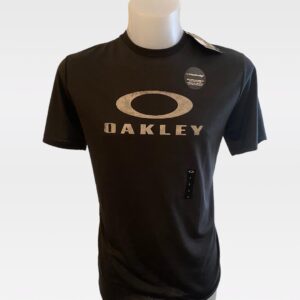 OAKLEY BLACK CREW NECK T SHIRT SIZE L