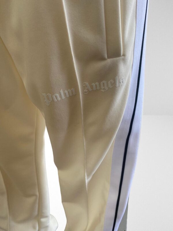 PALM ANGELS MENS CLASSIC WHITE LOGO PRINT TRACKPANT (HM) - Image 3