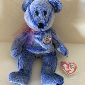 TY PERIWINKLE BEANIE BEAR TAG NOT AFFIXED