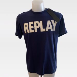 REPLAY NAVY BLUE CREW NECK SIZE XL