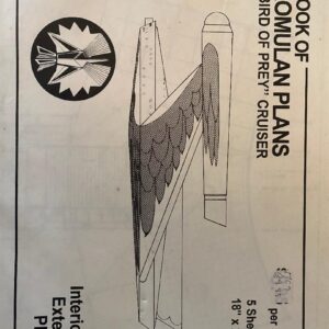 STAR TREK ROMULAN PLANS BIRD OF PREY (C40)