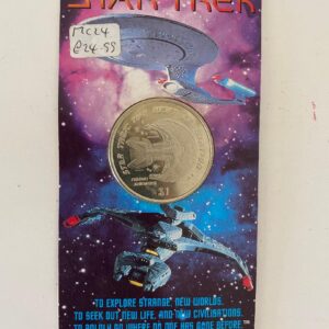 STAR TREK NEXT GENERATION FERENGI MARAUDER COIN ON CARD
