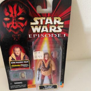 STAR WARS EP1 COMMTECH CHIP WITH RIC OLIE FIGURE IN SEALED CARD (C36)