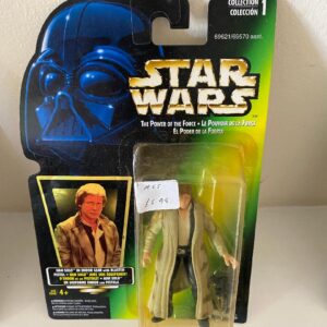 STAR WARS POTF HAN SOLO FIGURE IN SEALED CARD (C36)