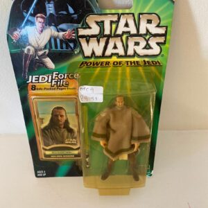 STAR WARS POTJ QUI GON JINN FIGURE ON SEALED CARD (OF) (C34)