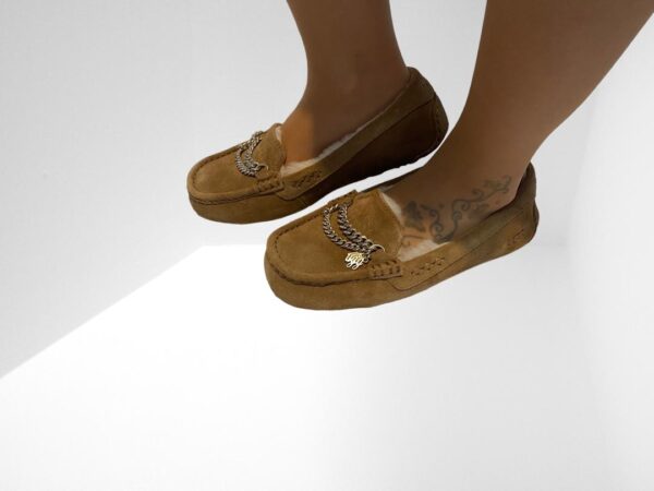 FLASH SALE, THIS IS NUMBER TWENTY FIVE OF TWENTY FIVE PRODUCTS THAT IS FURTHER REDUCED IN PRICE, UGG WOMENS CHESTNUT ANSLEY CHAIN SLIPPERS - Image 10