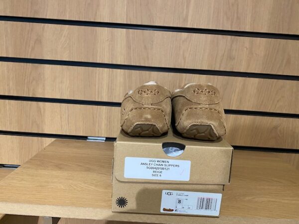 FLASH SALE, THIS IS NUMBER TWENTY FIVE OF TWENTY FIVE PRODUCTS THAT IS FURTHER REDUCED IN PRICE, UGG WOMENS CHESTNUT ANSLEY CHAIN SLIPPERS - Image 4