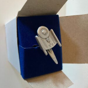 STAR TREK USS GRISSOM PEWTER SHIP (C41)
