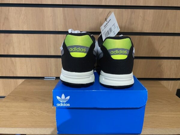 ADIDAS ORIGINALS WOMEN ZX 1000 FAUX SUEDE TRIMMED MESH OFF WHITE SNEAKERS - Image 3