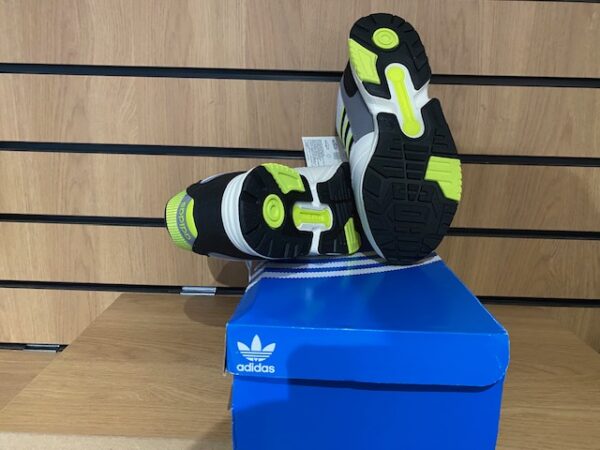 ADIDAS ORIGINALS WOMEN ZX 1000 FAUX SUEDE TRIMMED MESH OFF WHITE SNEAKERS - Image 4