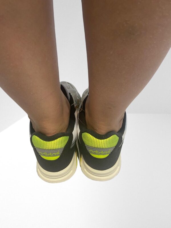 ADIDAS ORIGINALS WOMEN ZX 1000 FAUX SUEDE TRIMMED MESH OFF WHITE SNEAKERS - Image 6