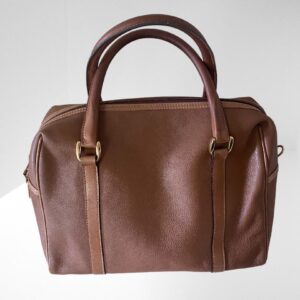 GUCCI PRE LOVED NUDE BROWN HANDBAG WITH LEATHER STRAPS TO ATTACH (BB19)