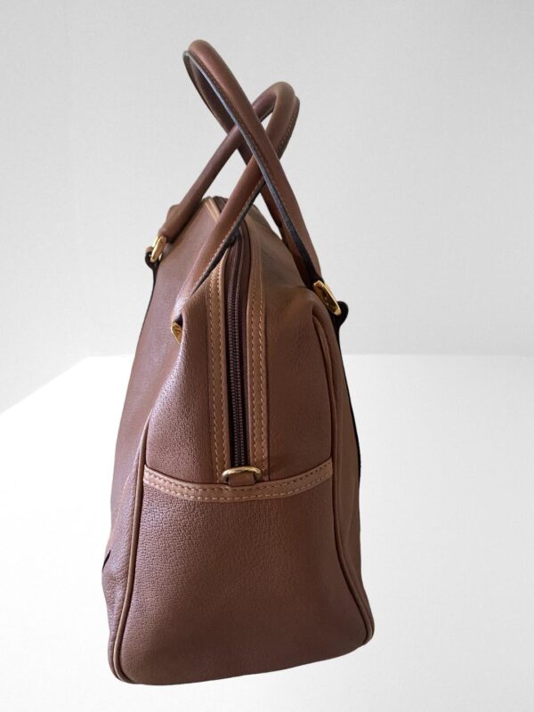 GUCCI PRE LOVED NUDE BROWN HANDBAG WITH LEATHER STRAPS TO ATTACH (BB19) - Image 2