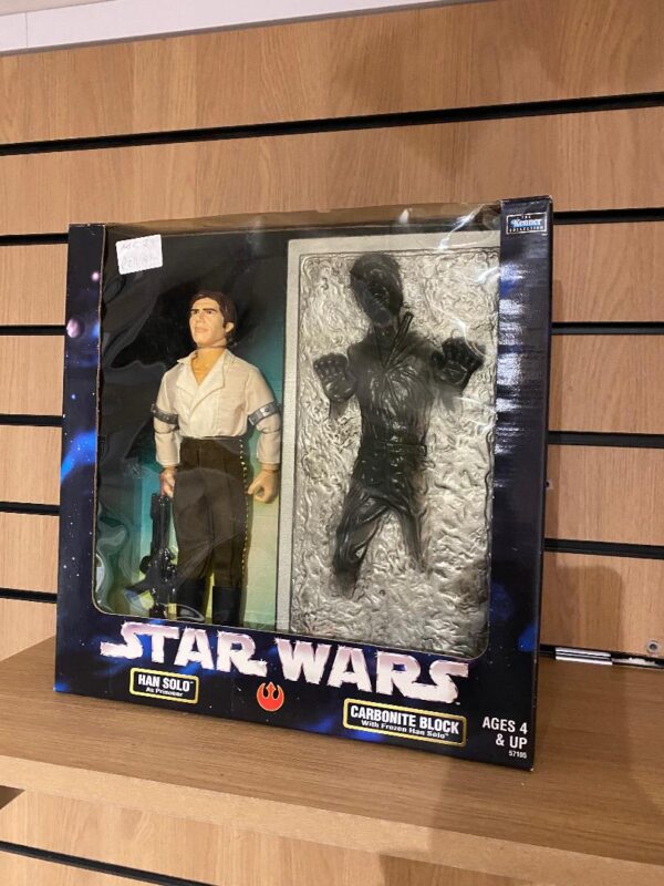 STAR WARS HAN SOLO LARGE FIGURE & CARBONITE BLOCK (BOX NOT MINT) (CB4)