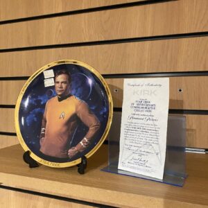 STAR TREK KIRK 25TH ANNIVERSARY HAMILTON PLATE WITH CERTIFICATE (CB1)